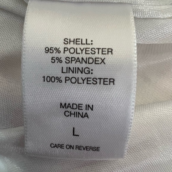 New York & Company White Stretch Dress, Size Large - Picture 3 of 4